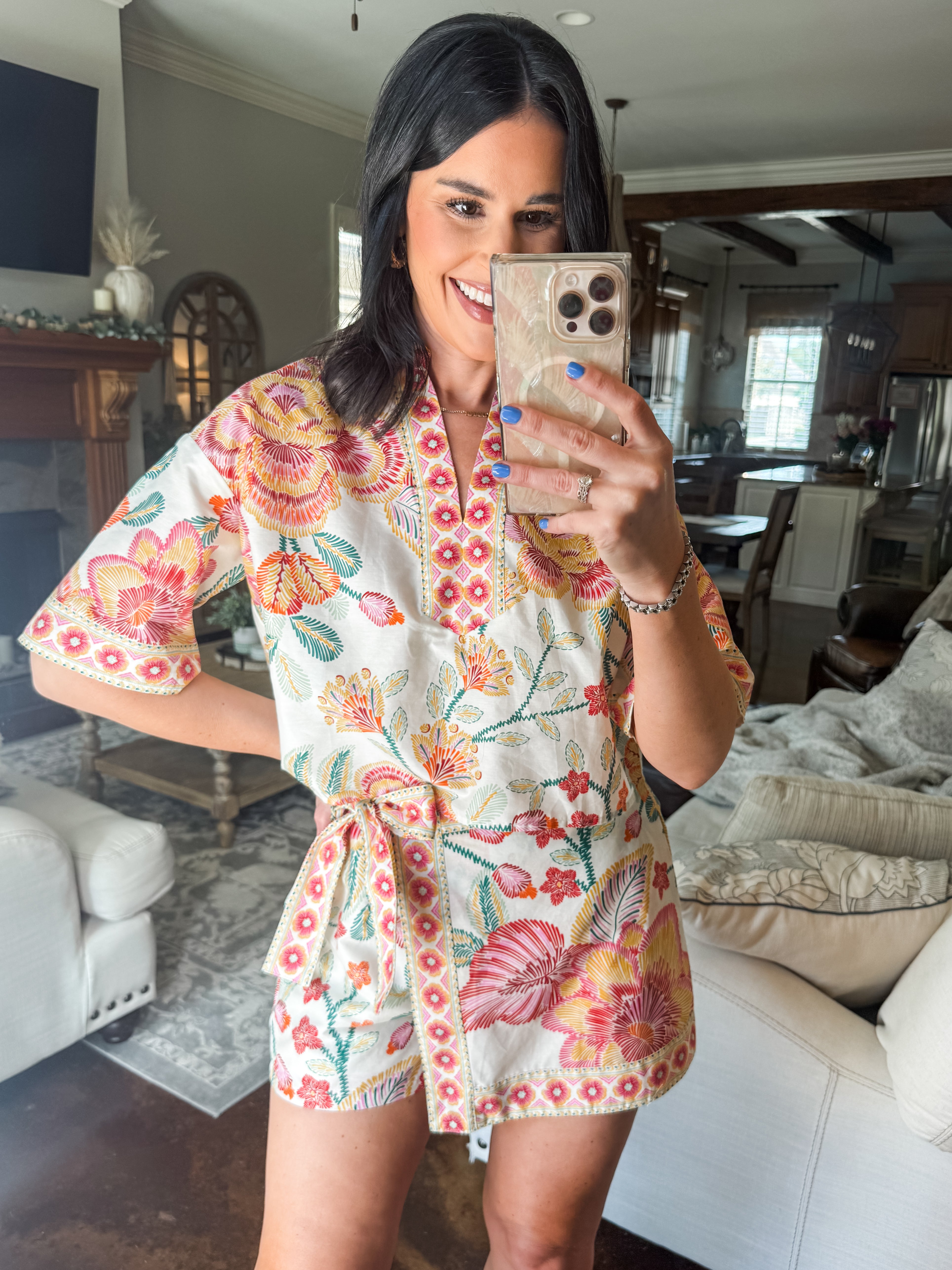 PINK TROPICAL SKORT – Evelyn Lane Boutique