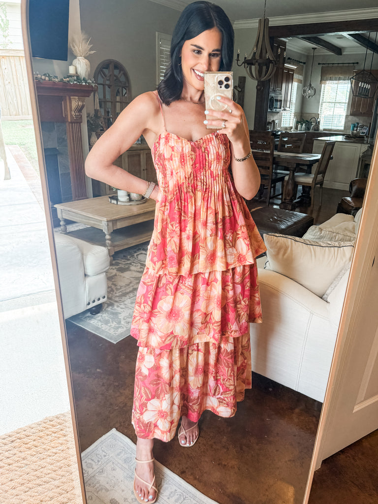 off shoulder smocked dress Floral Off-Shoulder Smocked Midi Dress  Charming Charlie